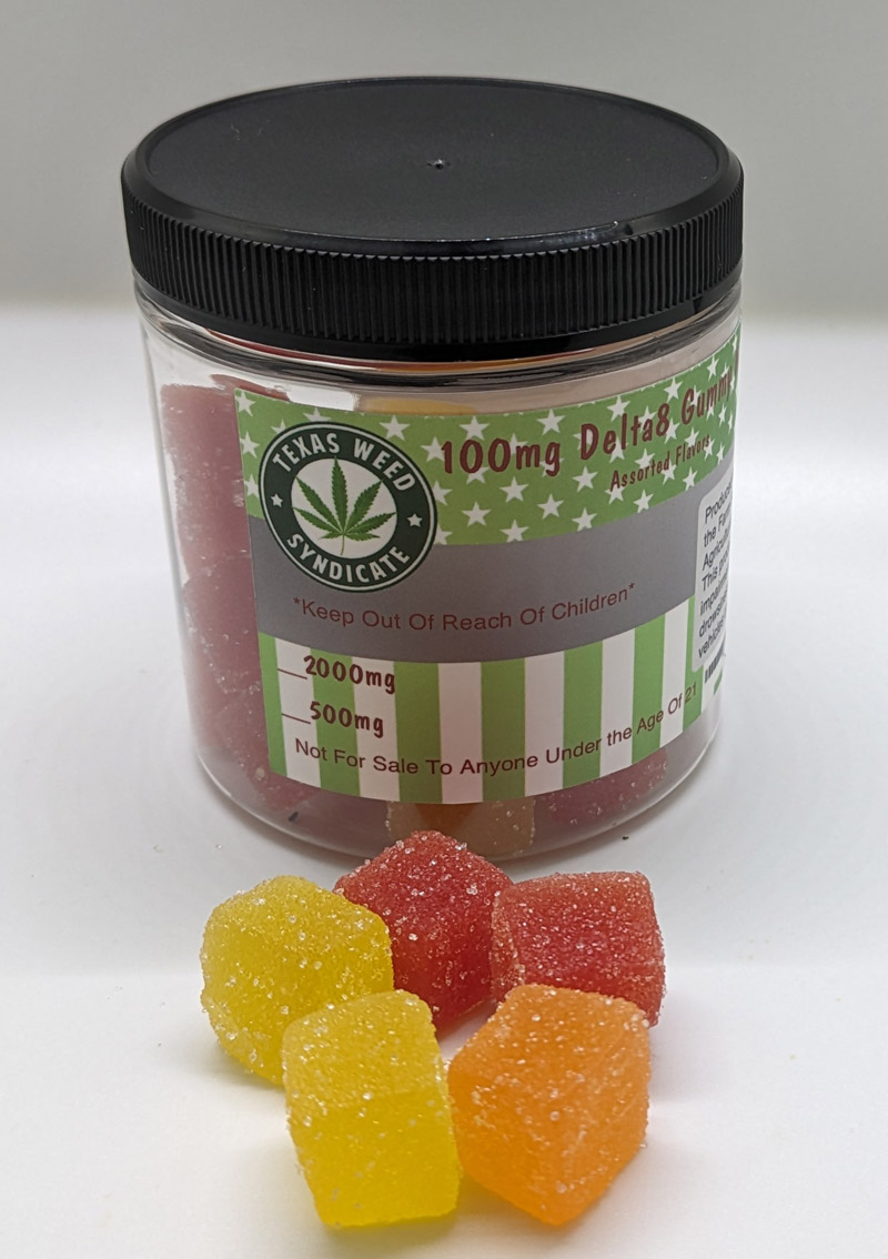 High Potency Delta 8 100mg Gummies