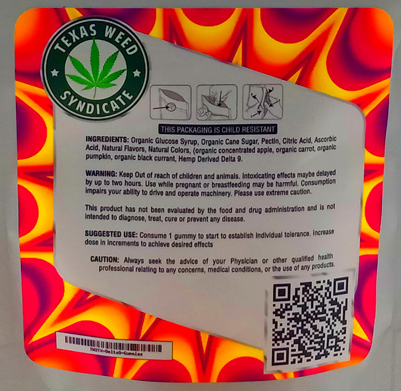 thc gummies back pouch