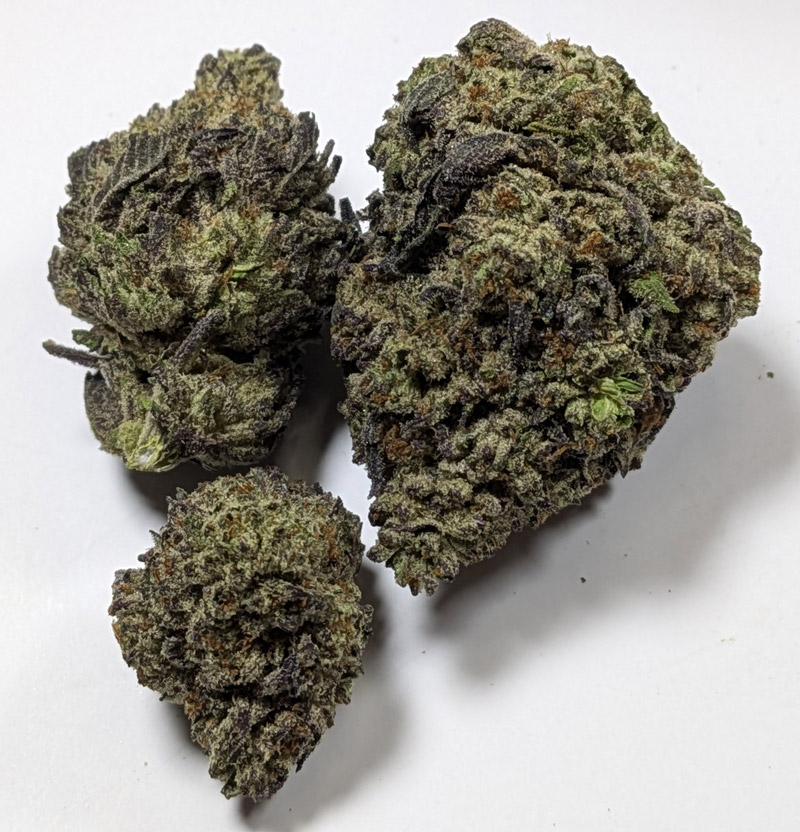 THCA Flower Black Ice Buds Closeup