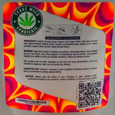thc gummies back pouch